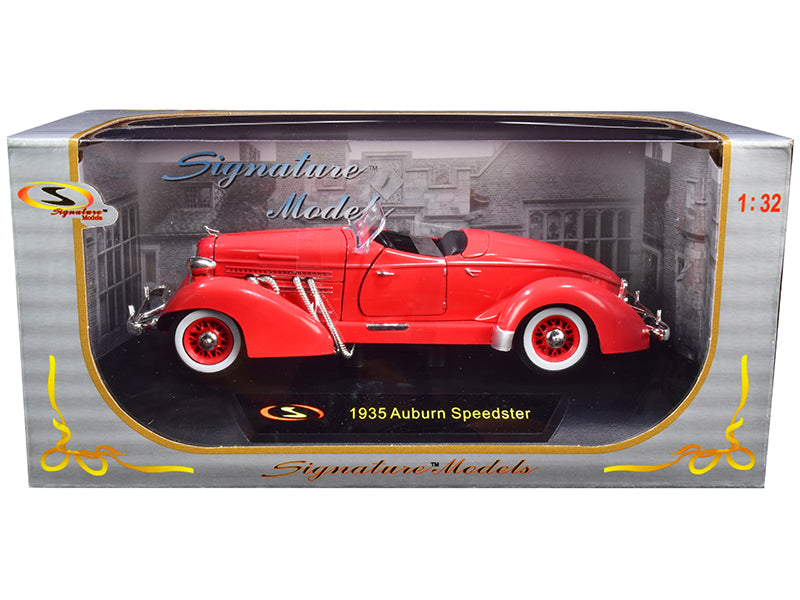 1935 Auburn Speedster Coral Red 1/32 Diecast Model Car by Signature Models-DiecastModeler.com