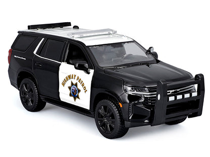 2021 Chevrolet Tahoe "California Highway Patrol" Black and White "Authority" "Maisto Design" Series 1/26 Diecast Model Car by Maisto