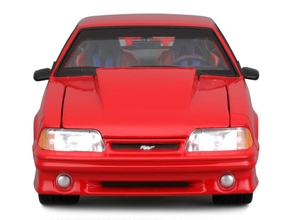 1993 Ford Mustang SVT Cobra Red "Classic Muscle" "Maisto Design" Series 1/24 Diecast Model Car by Maisto-DiecastModeler.com