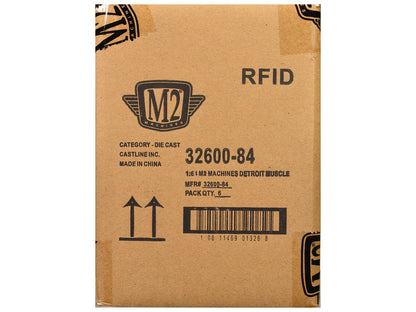 "Auto Meets" Set of 6 Cars IN DISPLAY CASES Release 84 Limited Edition 1/64 Diecast Model Cars by M2 Machines