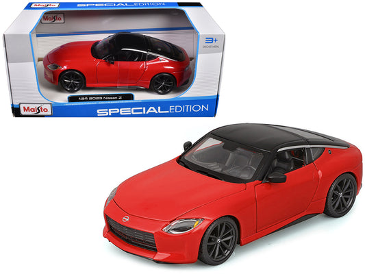 2023 Nissan Z Red with Black Top "Special Edition" Series 1/24 Diecast Model Car by Maisto-DiecastModeler.com