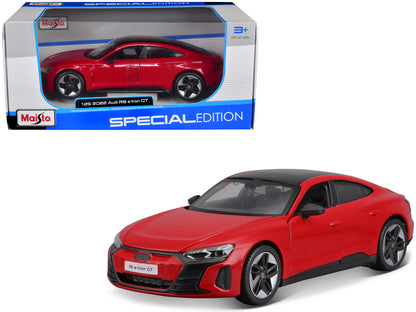 2022 Audi RS e-Tron GT Red with Black Top and Sunroof "Special Edition" Series 1/25 Diecast Model Car by Maisto-DiecastModeler.com