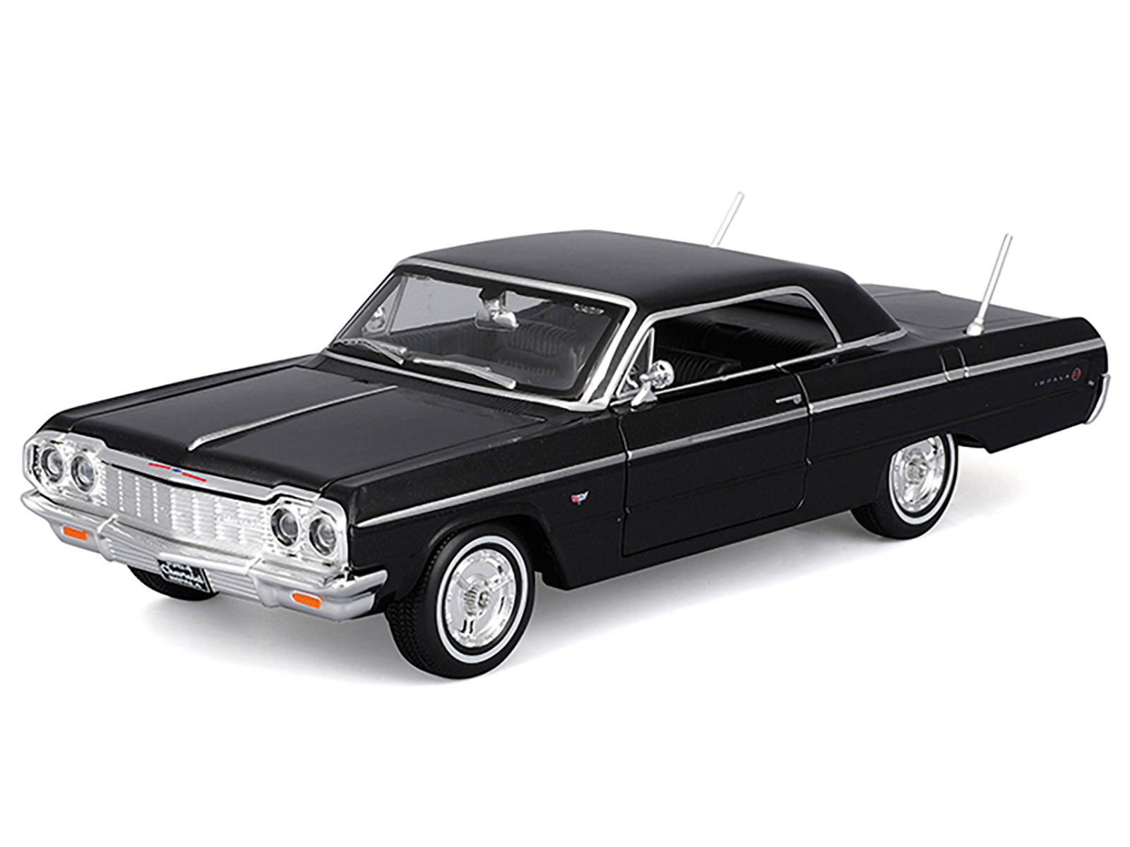 1964 Chevrolet Impala SS Black "Special Edition" Series 1/26 Diecast Model Car by Maisto-DiecastModeler.com