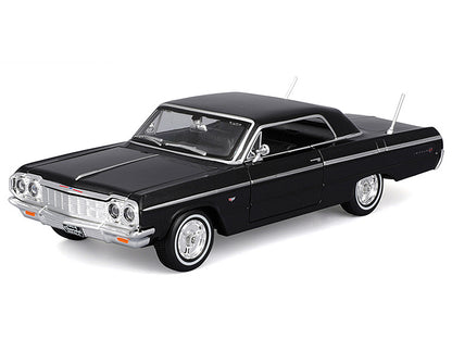 1964 Chevrolet Impala SS Black "Special Edition" Series 1/26 Diecast Model Car by Maisto-DiecastModeler.com