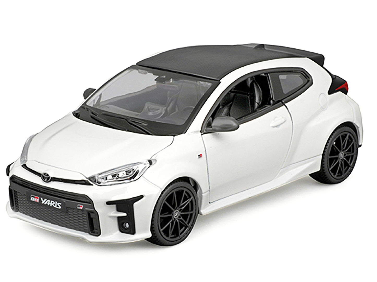 2021 Toyota GR Yaris White with Carbon Top "Special Edition" Series 1/24 Diecast Model Car by Maisto