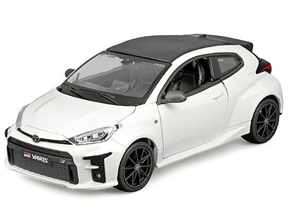 2021 Toyota GR Yaris White with Carbon Top "Special Edition" Series 1/24 Diecast Model Car by Maisto
