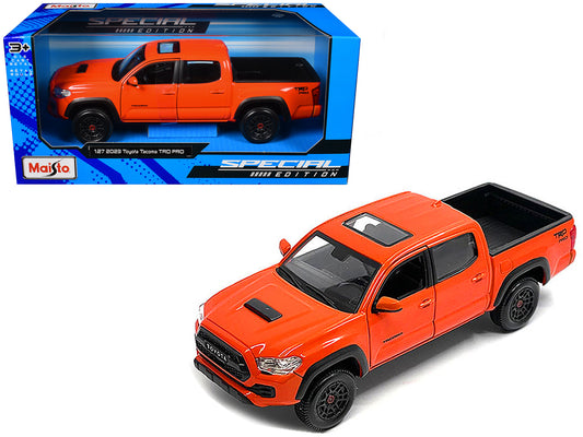 2023 Toyota Tacoma TRD PRO Pickup Truck Solar Octane Orange with Sunroof "Special Edition" Series 1/27 Diecast Model Car by Maisto-DiecastModeler.com