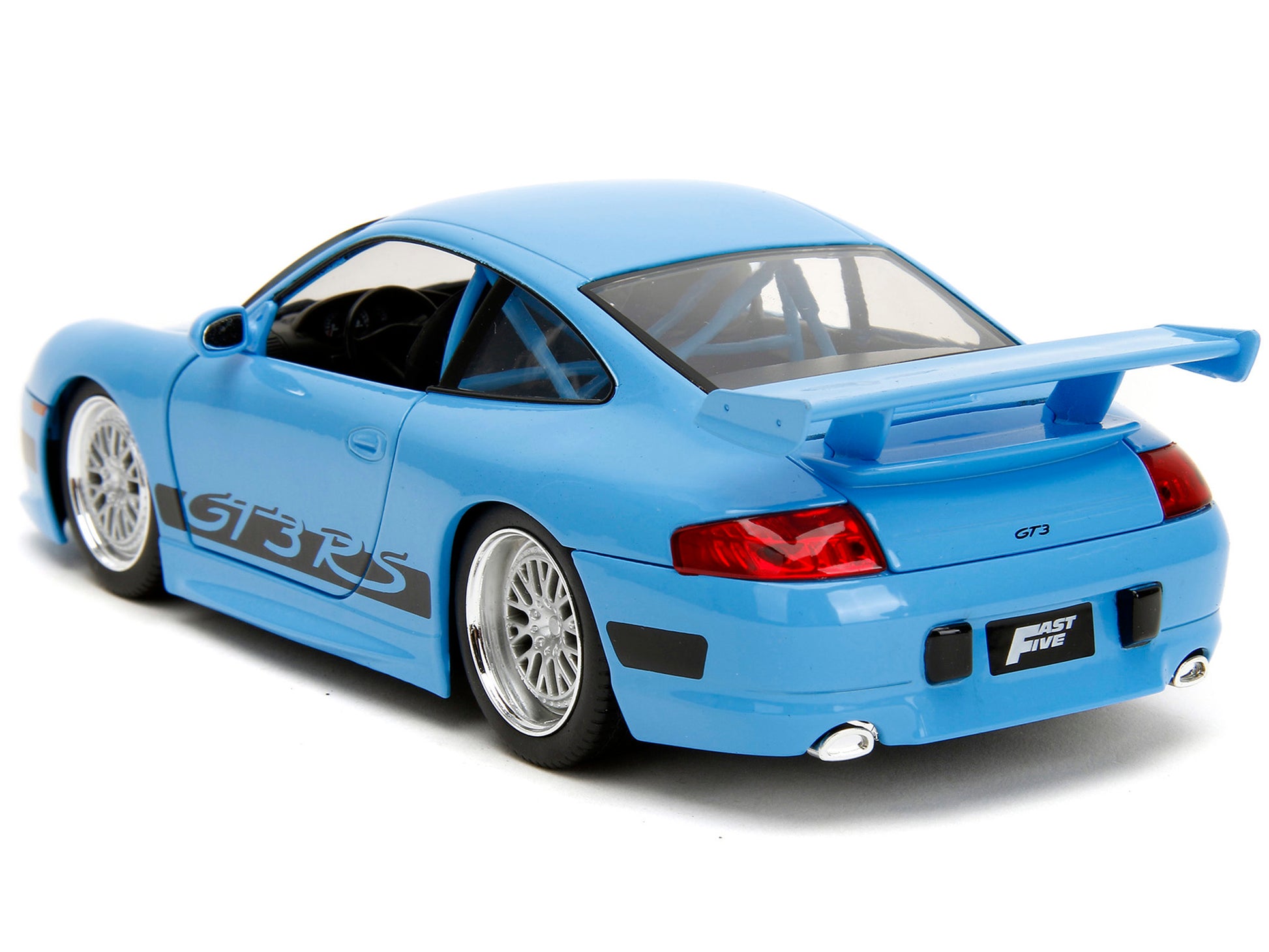 Porsche 911 GT3 RS Light Blue with Black Accents "Fast & Furious" Movie 1/24 Diecast Model Car by Jada-DiecastModeler.com