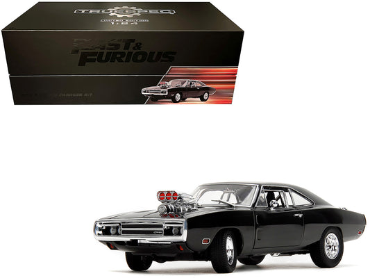 Dom's Dodge Charger R/T Black "Fast & Furious" (2009) Movie "TrueSpec" Series 1/24 Diecast Model Car by Jada-DiecastModeler.com