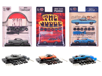 "Auto Wheels" 3 piece Car Set Release 13 Limited Edition to 5000 pieces Worldwide 1/64 Diecast Model Cars by M2 Machines