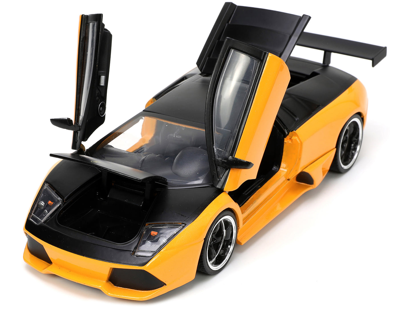 Lamborghini Murcielago LP 640 Yellow Metallic and Matt Black "Hyper-Spec" Series 1/24 Diecast Model Car by Jada-DiecastModeler.com