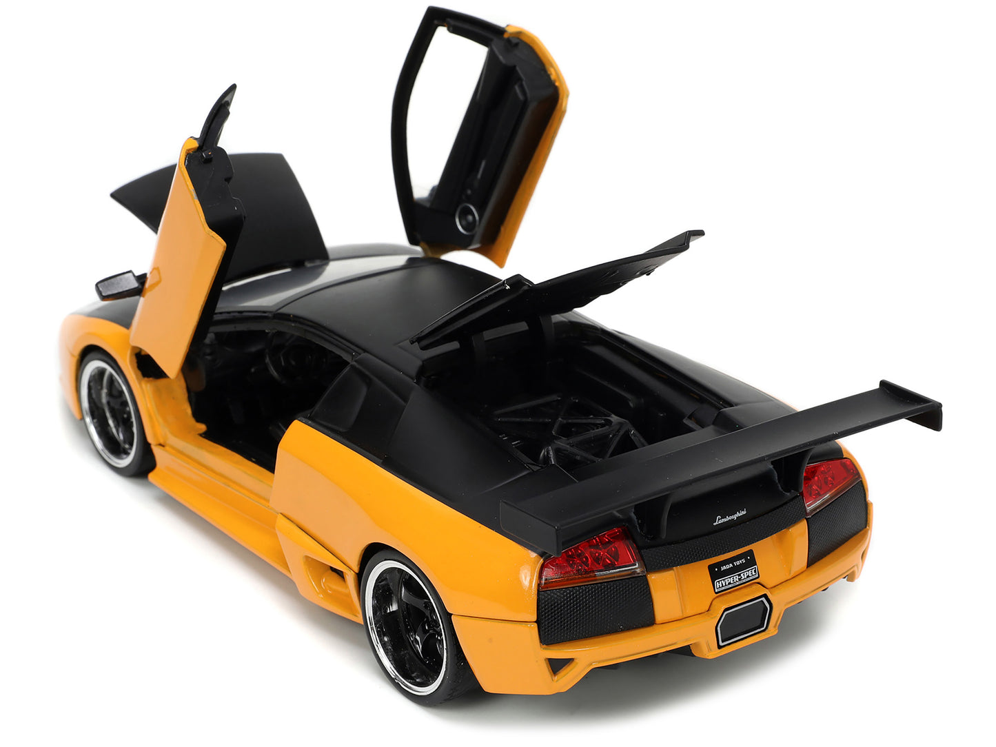 Lamborghini Murcielago LP 640 Yellow Metallic and Matt Black "Hyper-Spec" Series 1/24 Diecast Model Car by Jada-DiecastModeler.com