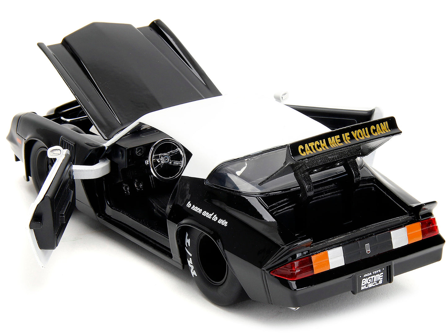 1979 Chevrolet Camaro Z28 Police Black and White "Highway Drag" "Bigtime Muscle" Series 1/24 Diecast Model Car by Jada-DiecastModeler.com