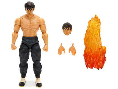 Fei Long 6" Moveable Figure with Accessories and Alternate Head and Hands "Ultra Street Fighter II: The Final Challengers" (2017) Video Game model by Jada-DiecastModeler.com
