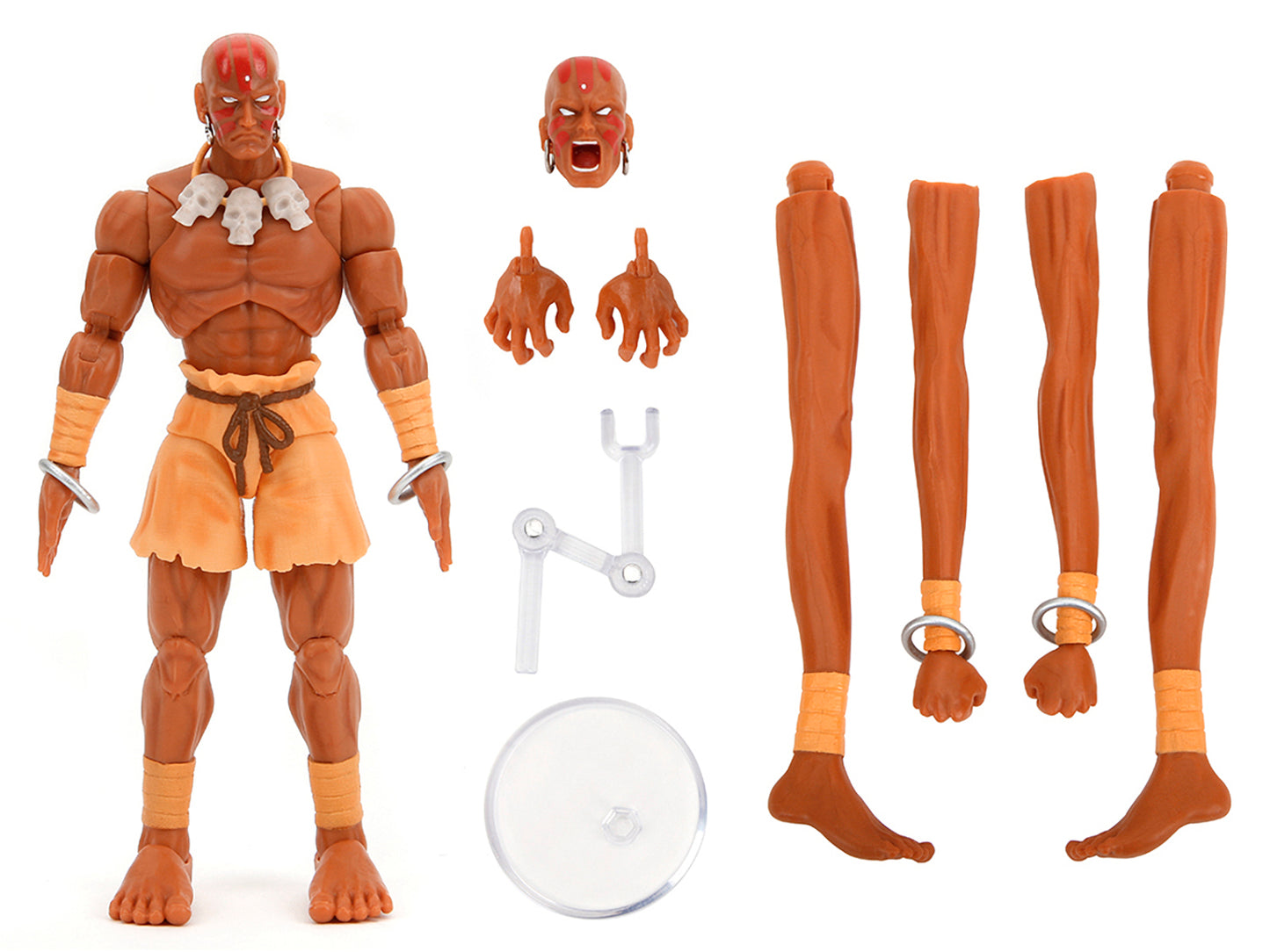 Dhalsim 6" Moveable Figure with Alternate Head and Limbs "Ultra Street Fighter II: The Final Challengers" (2017) Video Game Model by Jada-DiecastModeler.com