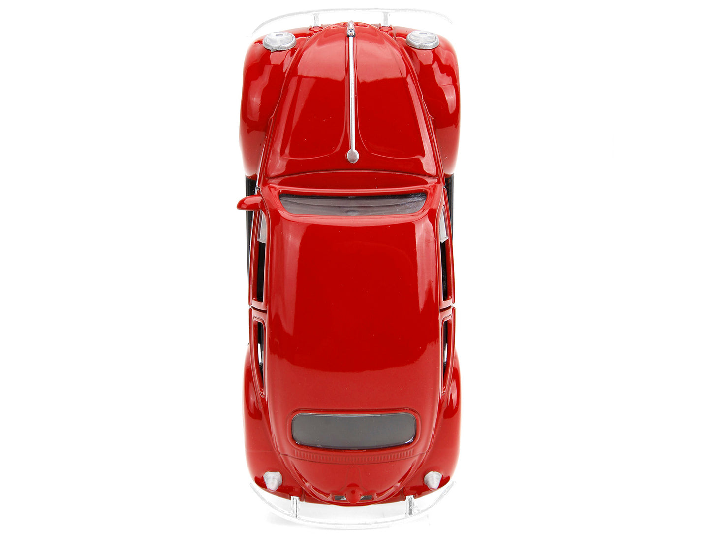 1959 Volkswagen Beetle Red with White Graphics and Boxing Gloves Accessory "Punch Buggy" Series 1/32 Diecast Model Car by Jada-DiecastModeler.com
