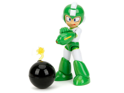 Hyper Bomb 4.5" Moveable Figure with Accessories and Alternate Head and Hands "Mega Man" (1987) Video Game Model by Jada-DiecastModeler.com