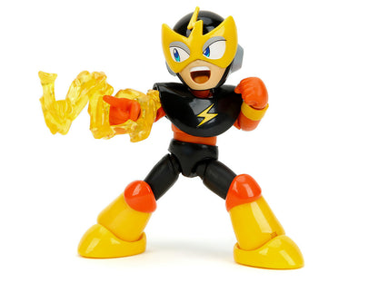 Elec Man 4.5" Moveable Figure with Accessories and Alternate Head and Hands "Mega Man" (1987) Video Game Model by Jada-DiecastModeler.com
