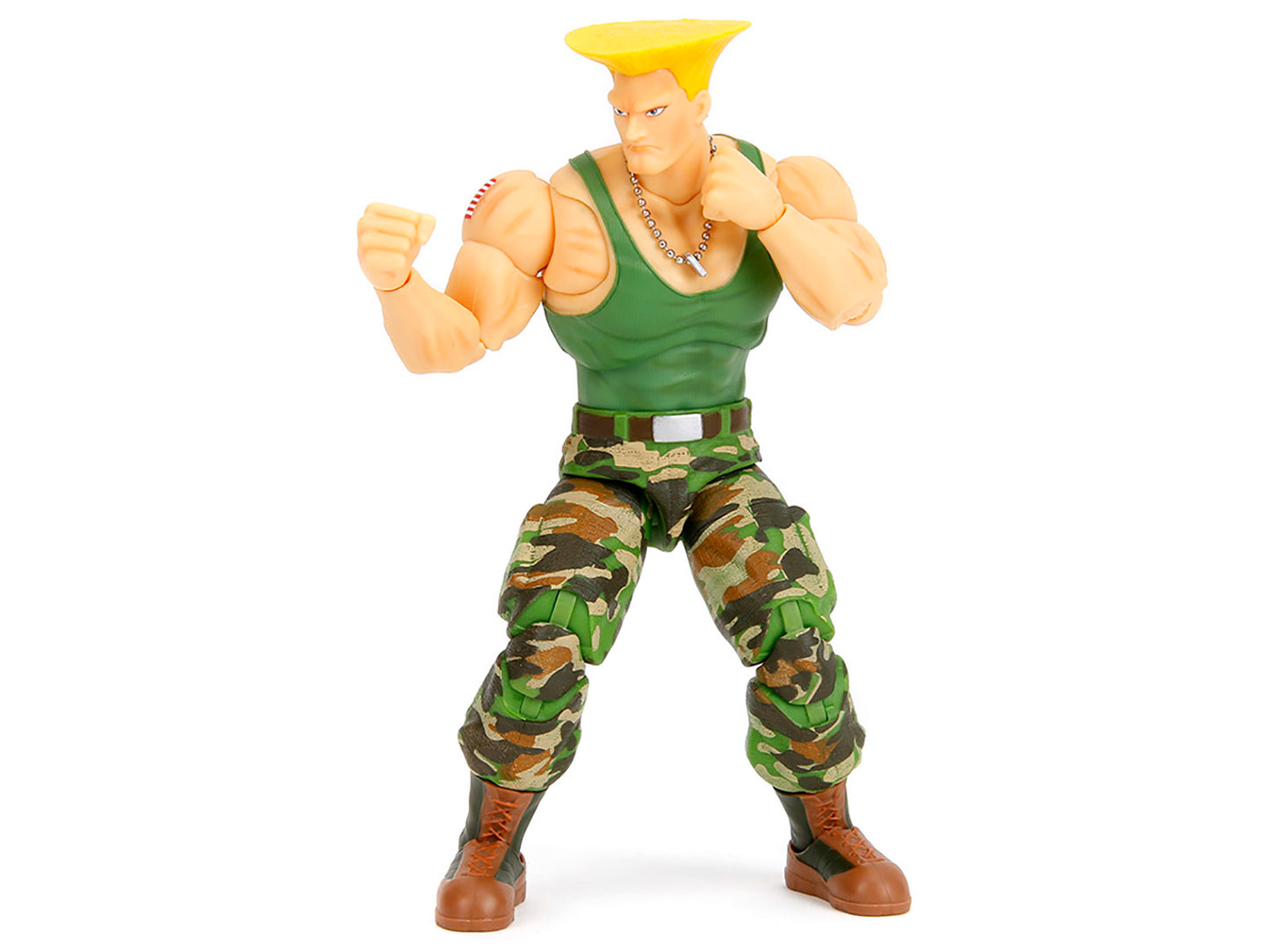 Guile 6" Moveable Figure with Accessories and Alternate Head and Hands "Ultra Street Fighter II: The Final Challengers" (2017) Video Game Model by Jada-DiecastModeler.com