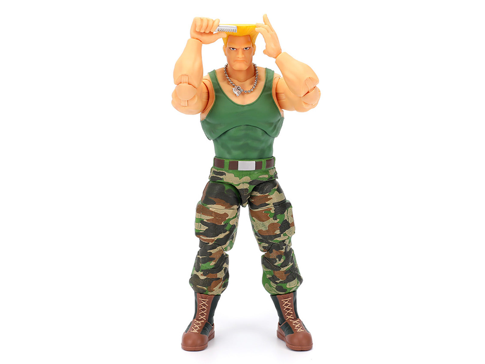 Guile 6" Moveable Figure with Accessories and Alternate Head and Hands "Ultra Street Fighter II: The Final Challengers" (2017) Video Game Model by Jada-DiecastModeler.com