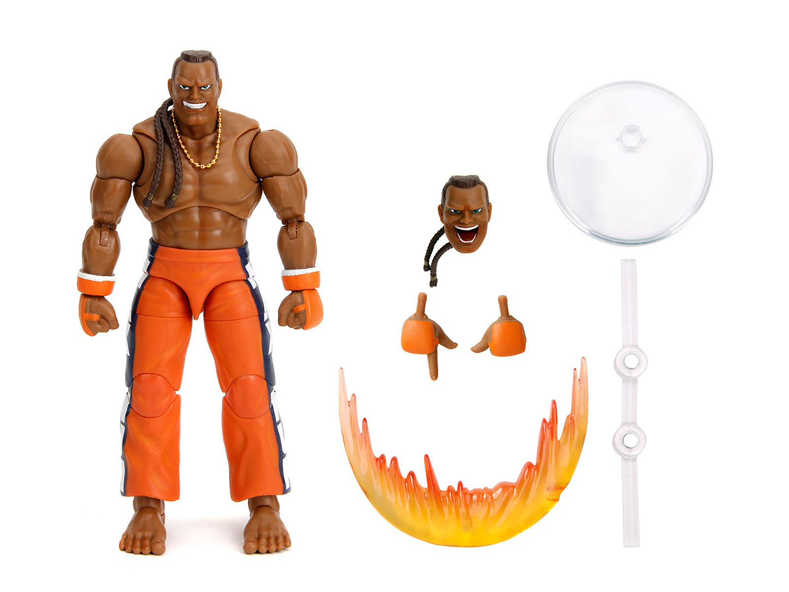 Dee Jay 6" Moveable Figure with Accessories and Alternate Head and Hands "Ultra Street Fighter II: The Final Challengers" (2017) Video Game Model by Jada-DiecastModeler.com