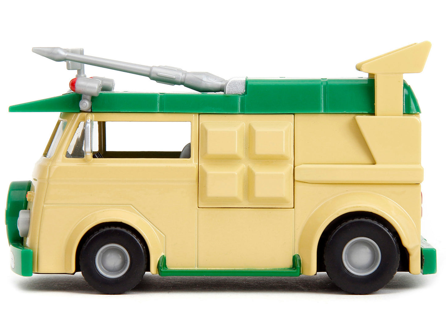 Party Wagon Green and Beige "Teenage Mutant Ninja Turtles" "Hollywood Rides" Series Diecast Model Car by Jada-DiecastModeler.com