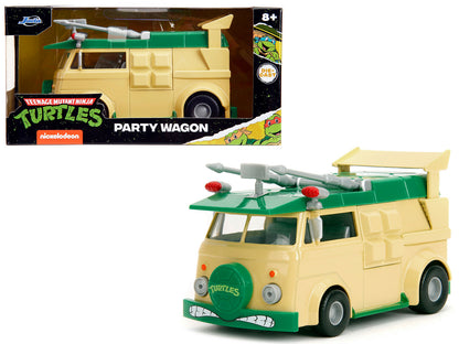 Party Wagon Green and Beige "Teenage Mutant Ninja Turtles" "Hollywood Rides" Series Diecast Model Car by Jada-DiecastModeler.com