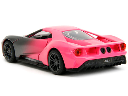 2017 Ford GT Gray Metallic and Pink Gradient "Pink Slips" Series 1/32 Diecast Model Car by Jada-DiecastModeler.com