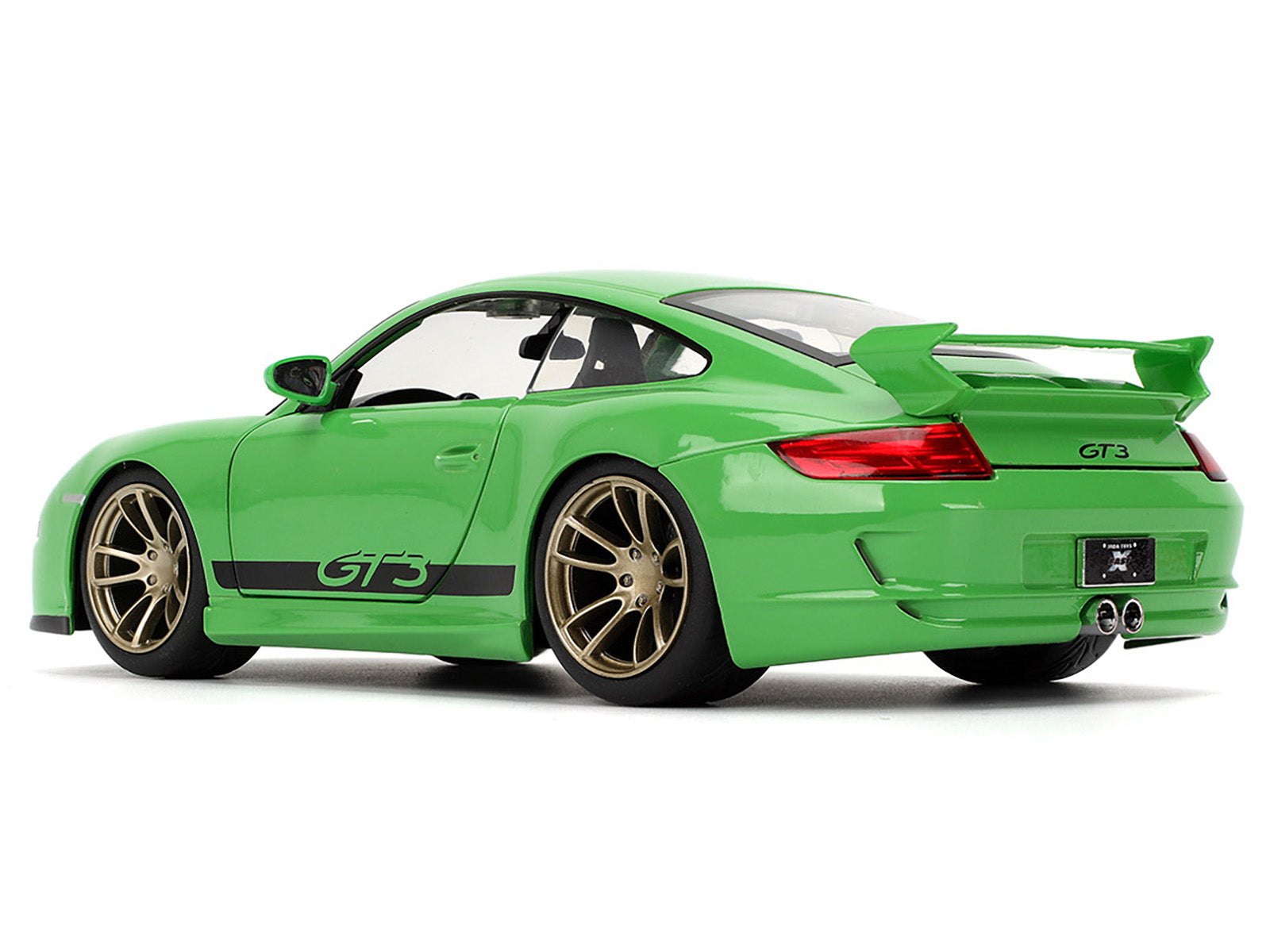 Porsche 911 GT3 (997) Green with Black Accents "Fast X" (2023) Movie "Fast & Furious" Series 1/24 Diecast Model Car by Jada-DiecastModeler.com