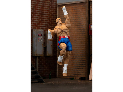 Sagat 7.5" Moveable Figure with Accessories and Alternate Head and Hands "Ultra Street Fighter II: The Final Challengers" (2017) Video Game Model by Jada