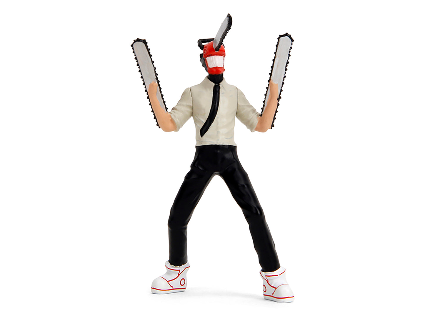 1995 Toyota Supra Orange Metallic with Graphics and Chainsaw Man Diecast Figure "Chainsaw Man" (2022) TV Series "Anime Hollywood Rides" Series 1/24 Diecast Model by Jada