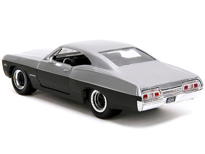 1967 Chevrolet Impala SS Silver Metallic and Black "Bigtime Muscle" Series 1/24 Diecast Model Car by Jada-DiecastModeler.com