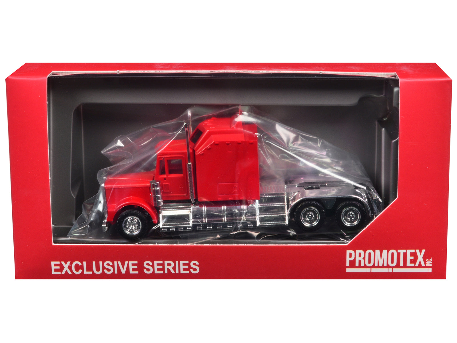 Kenworth W900 with Extra Large Sleeper Red 1/87 (HO) Plastic Model Car by Promotex-DiecastModeler.com