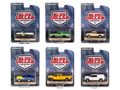 "Blue Collar Collection" Set of 6 pieces Series 11 1/64 Diecast Model Cars by Greenlight-DiecastModeler.com