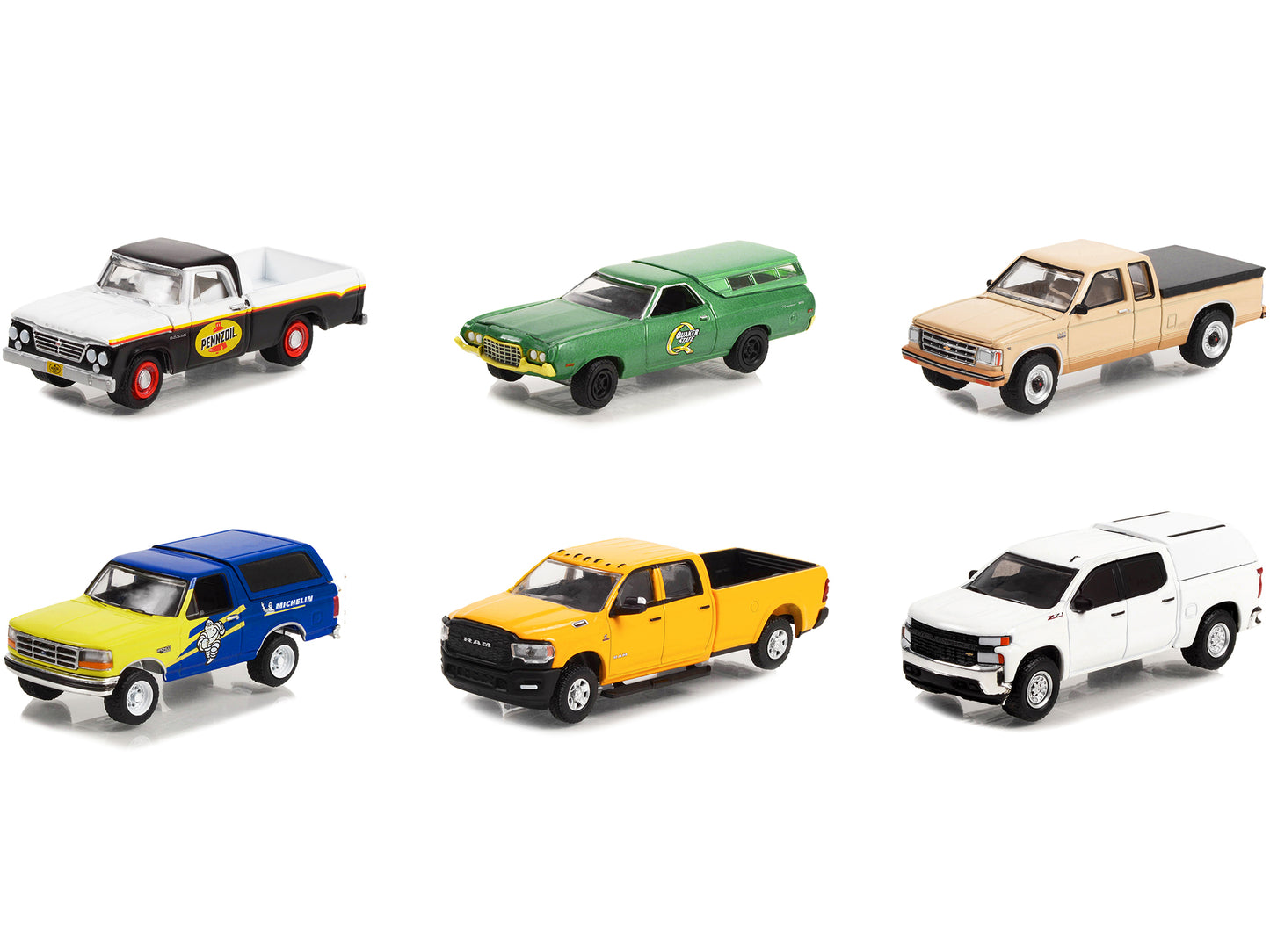 "Blue Collar Collection" Set of 6 pieces Series 11 1/64 Diecast Model Cars by Greenlight-DiecastModeler.com