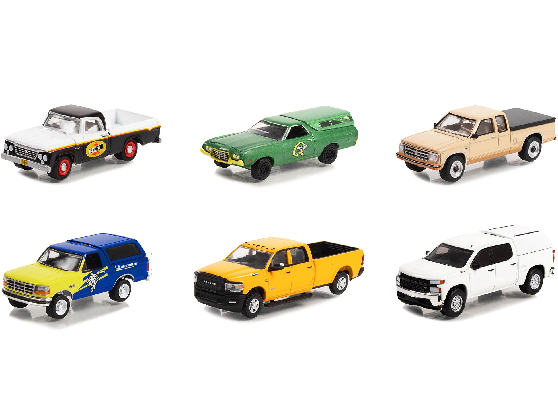 "Blue Collar Collection" Set of 6 pieces Series 11 1/64 Diecast Model Cars by Greenlight-DiecastModeler.com