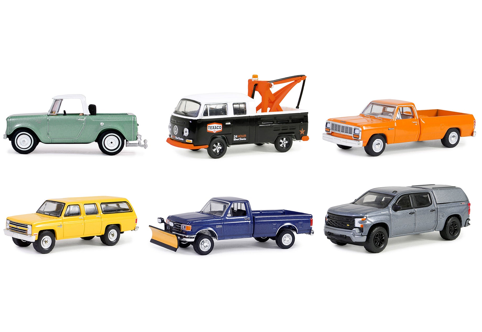"Blue Collar Collection" Set of 6 pieces Series 13 1/64 Diecast Model Cars by Greenlight-DiecastModeler.com