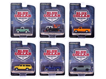 "Blue Collar Collection" Set of 6 pieces Series 13 1/64 Diecast Model Cars by Greenlight-DiecastModeler.com