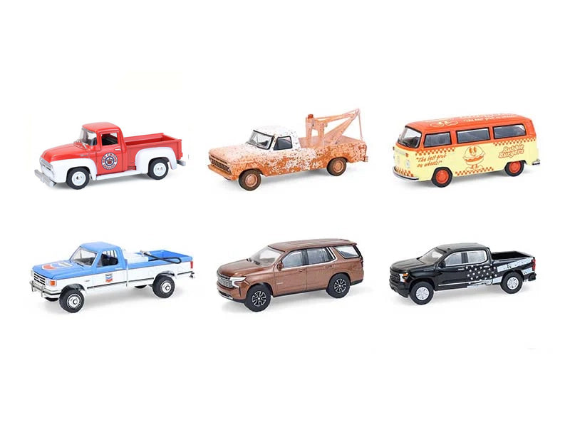 "Blue Collar Collection" Series 14 Set of 6 pieces 1/64 Diecast Model Cars by Greenlight