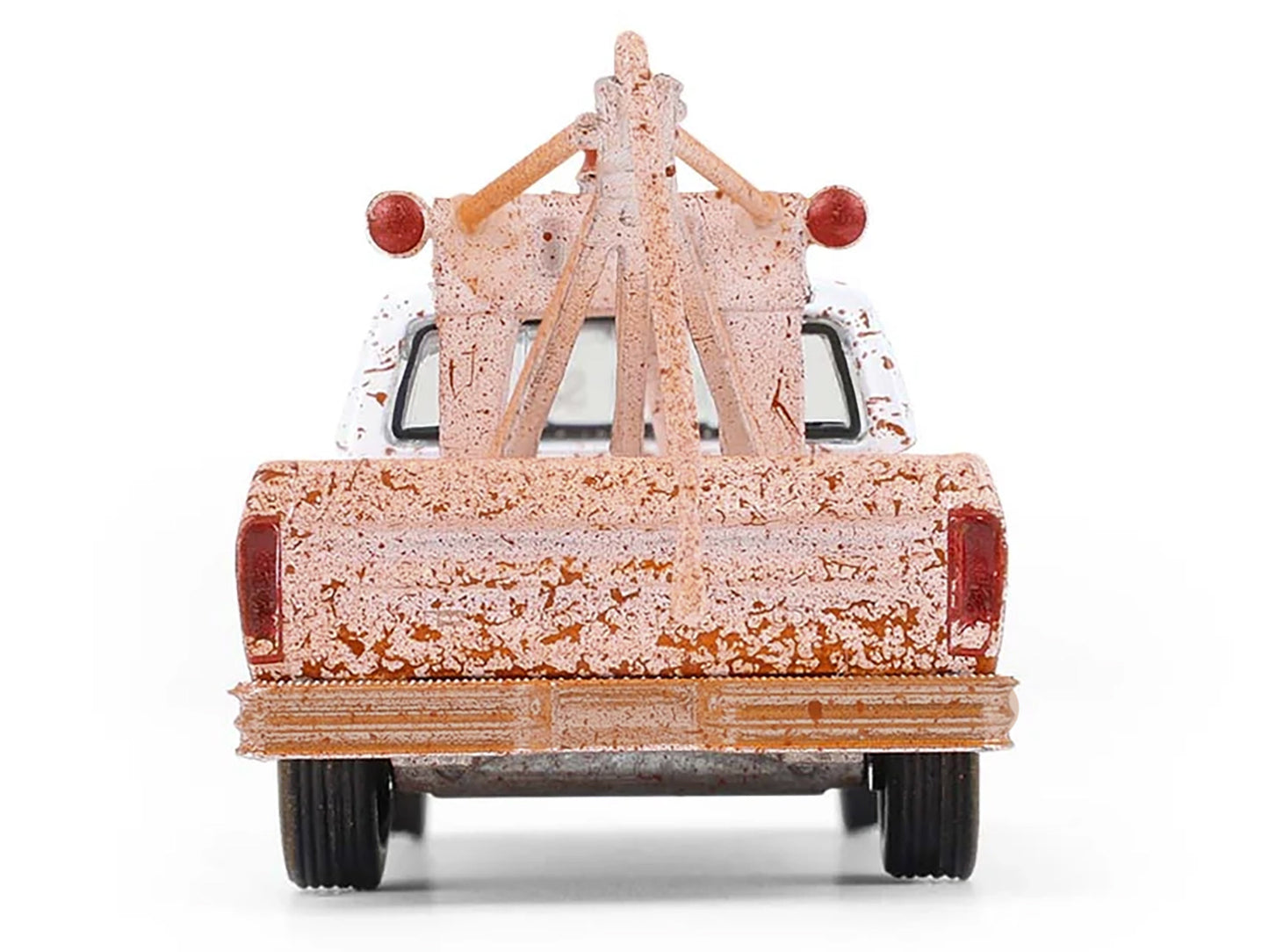 1973 Ford F-100 Tow Truck White (Weathered) "Blue Collar Collection" Series 14 1/64 Diecast Model Car by Greenlight