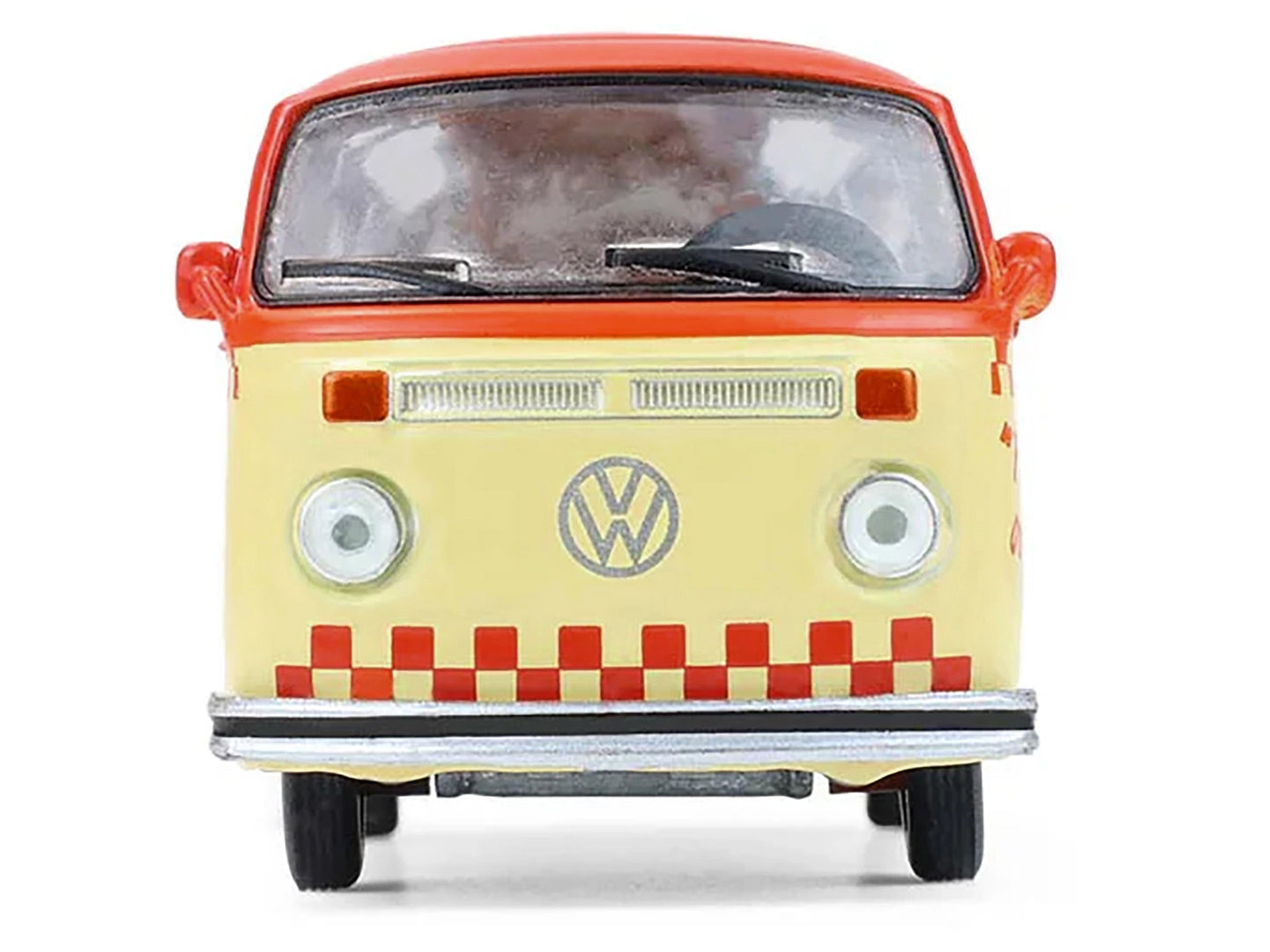1975 Volkswagen Type 2 Van "Bubbie Burgers Food Truck" Orange and Cream "Blue Collar Collection" Series 14 1/64 Diecast Model Car by Greenlight-DiecastModeler.com