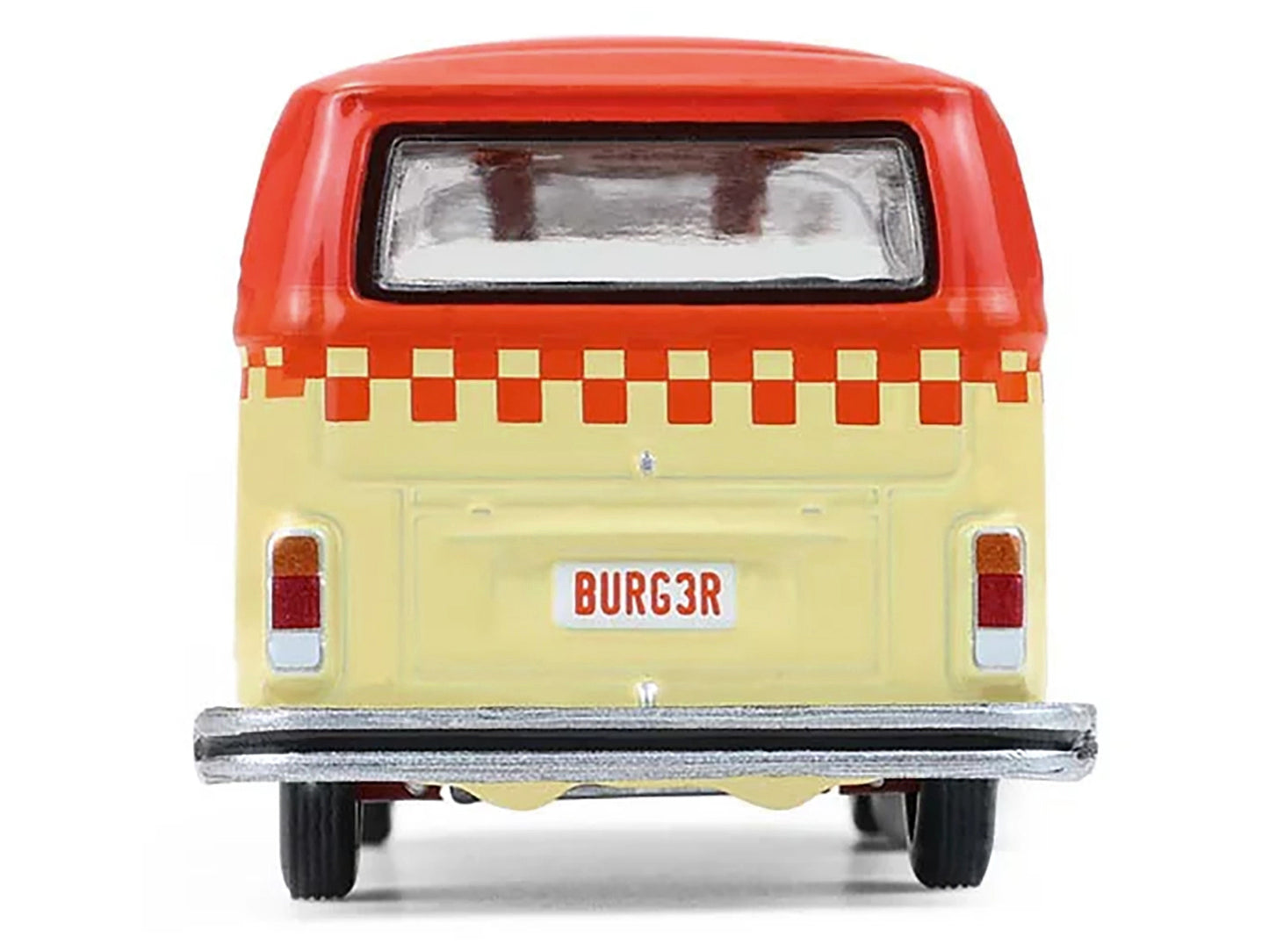 1975 Volkswagen Type 2 Van "Bubbie Burgers Food Truck" Orange and Cream "Blue Collar Collection" Series 14 1/64 Diecast Model Car by Greenlight-DiecastModeler.com