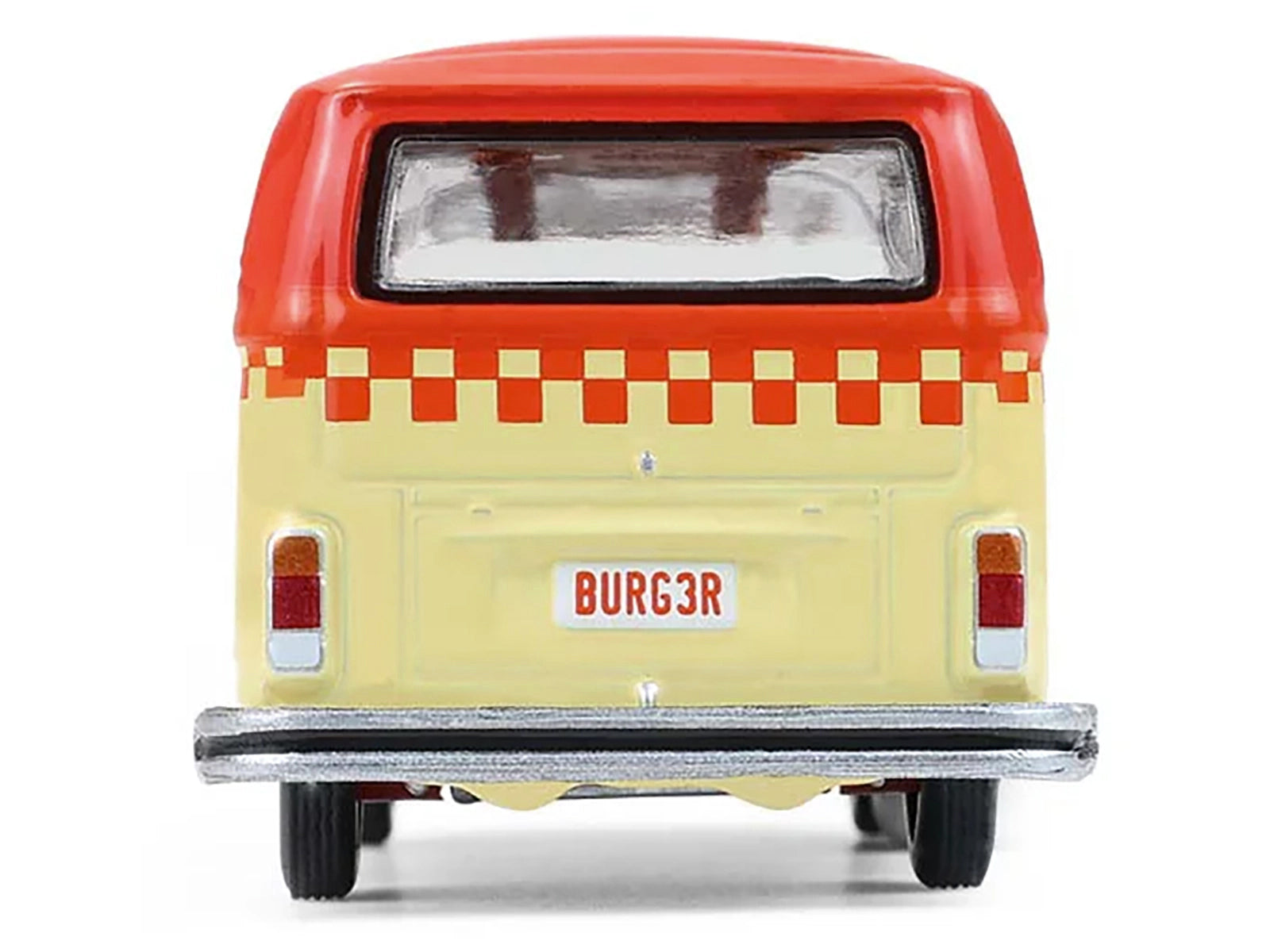 1975 Volkswagen Type 2 Van "Bubbie Burgers Food Truck" Orange and Cream "Blue Collar Collection" Series 14 1/64 Diecast Model Car by Greenlight-DiecastModeler.com