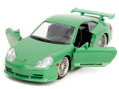 Porsche 911 GT3 (996) Green "Pink Slips" Series 1/32 Diecast Model Car by Jada-DiecastModeler.com