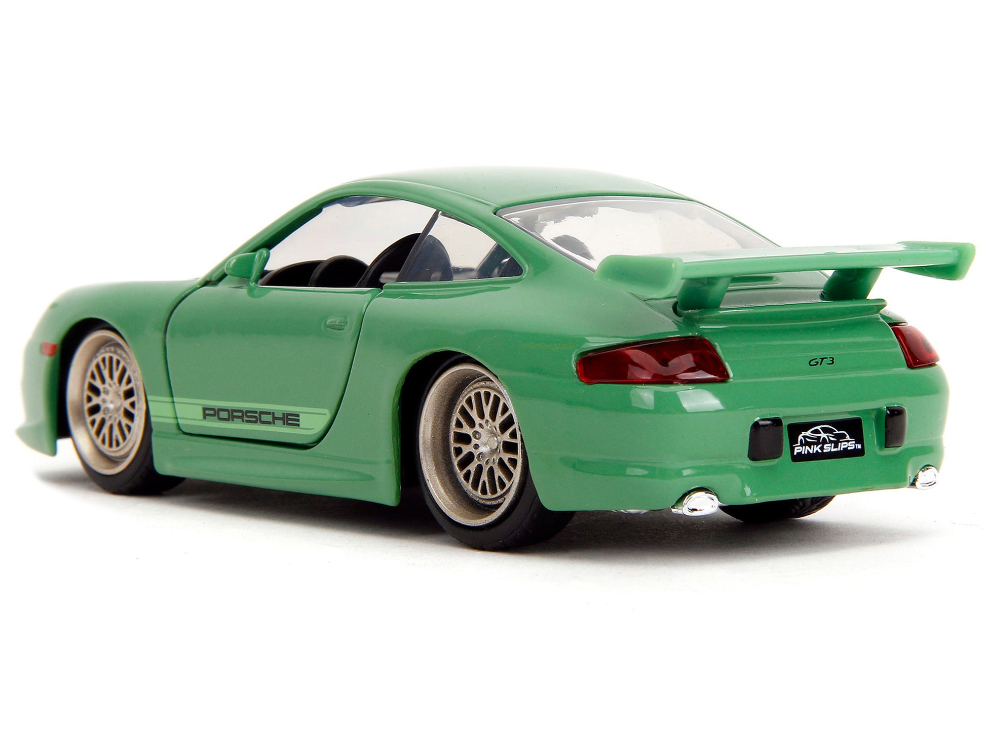 Porsche 911 GT3 (996) Green "Pink Slips" Series 1/32 Diecast Model Car by Jada-DiecastModeler.com