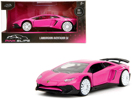 Lamborghini Aventador SV Pink "Pink Slips" Series 1/32 Diecast Model Car by Jada-DiecastModeler.com