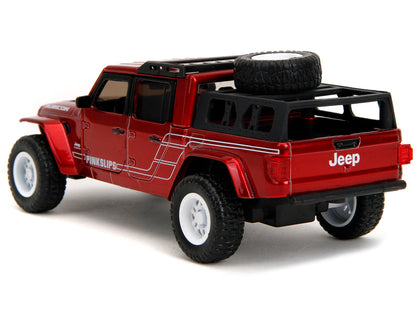 2020 Jeep Gladiator Pickup Truck Candy Red "Pink Slips" Series 1/32 Diecast Model Car by Jada-DiecastModeler.com