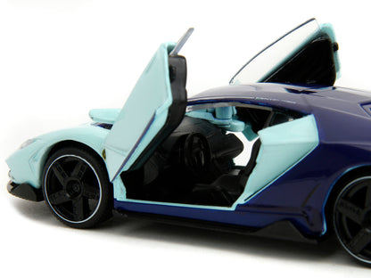 Lamborghini Centenario Light Blue and Purple "Pink Slips" Series 1/32 Diecast Model Car by Jada-DiecastModeler.com