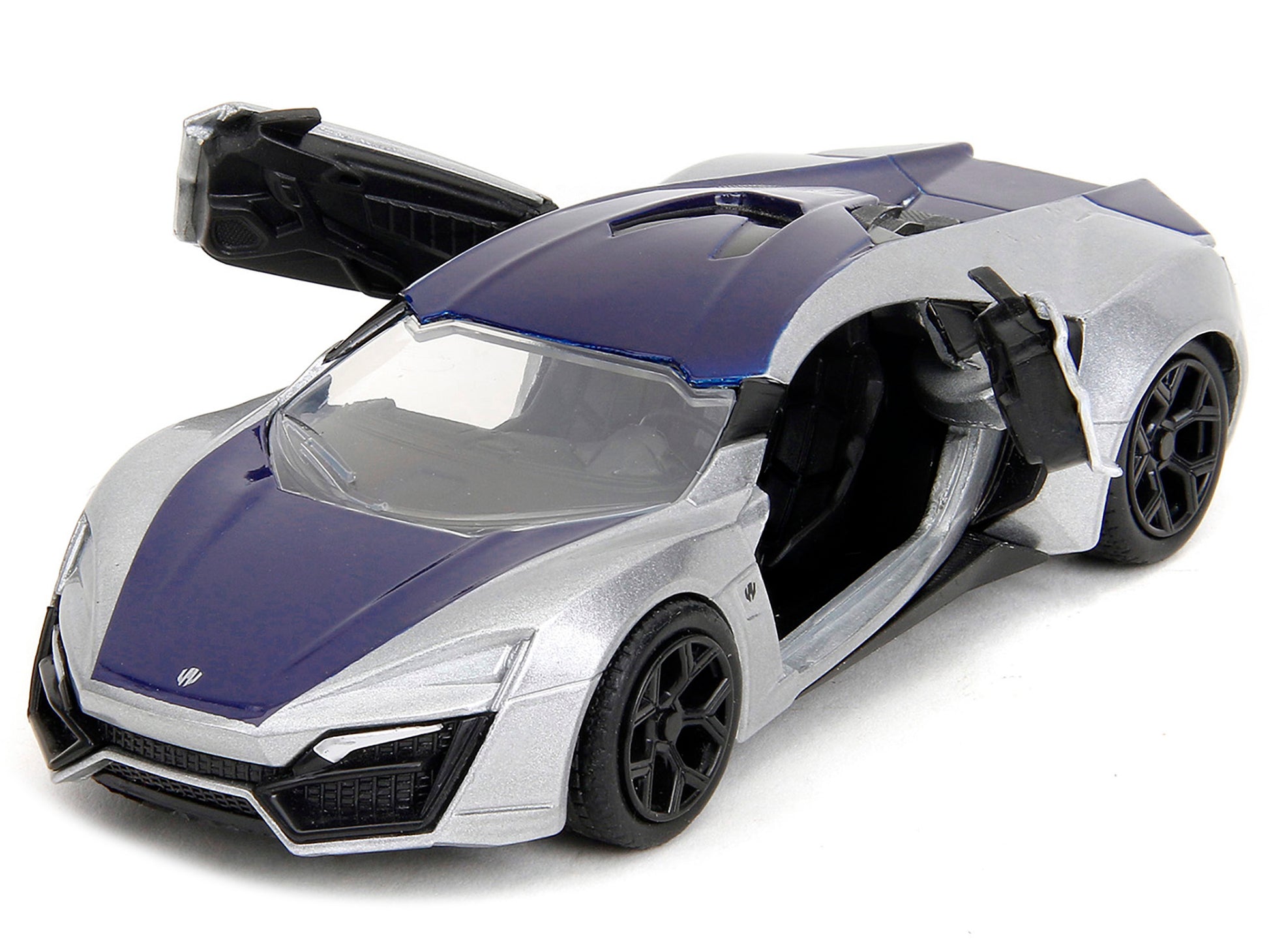 Lykan Hypersport Silver Metallic and Purple "Pink Slips" Series 1/32 Diecast Model Car by Jada-DiecastModeler.com