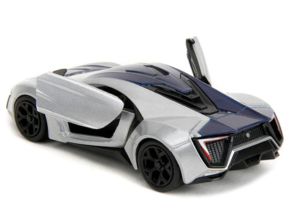 Lykan Hypersport Silver Metallic and Purple "Pink Slips" Series 1/32 Diecast Model Car by Jada-DiecastModeler.com